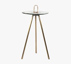 Round Glass Accent Table