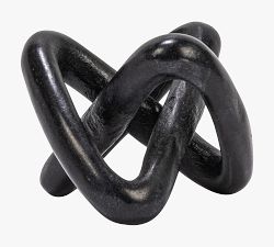 Variegated Marble Link Knot Decorative Object