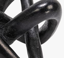 Variegated Marble Link Knot Decorative Object