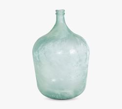 Frosted Recycled Glass Demijohn Vase