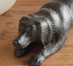 Handcrafted Playful Dog Sculpture