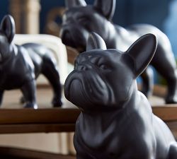 Handcrafted Frenchie Trio Decorative Objects, Set of 3