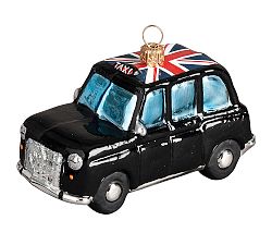 Handmade Heirloom British Taxi Ornament