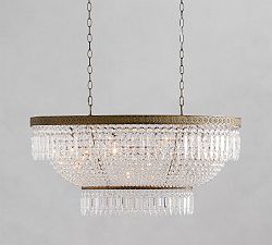 Scarlett Crystal Oval Chandelier (24")