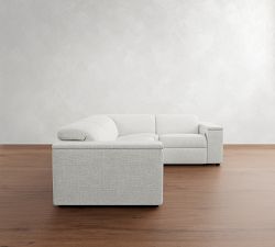 Ultra Lounge Square Arm Reclining 4-Piece Sectional (117")