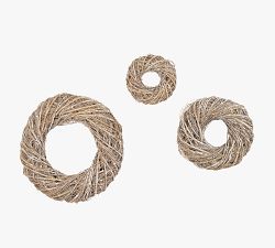Gray Vine Christmas Wreaths, Set of 3