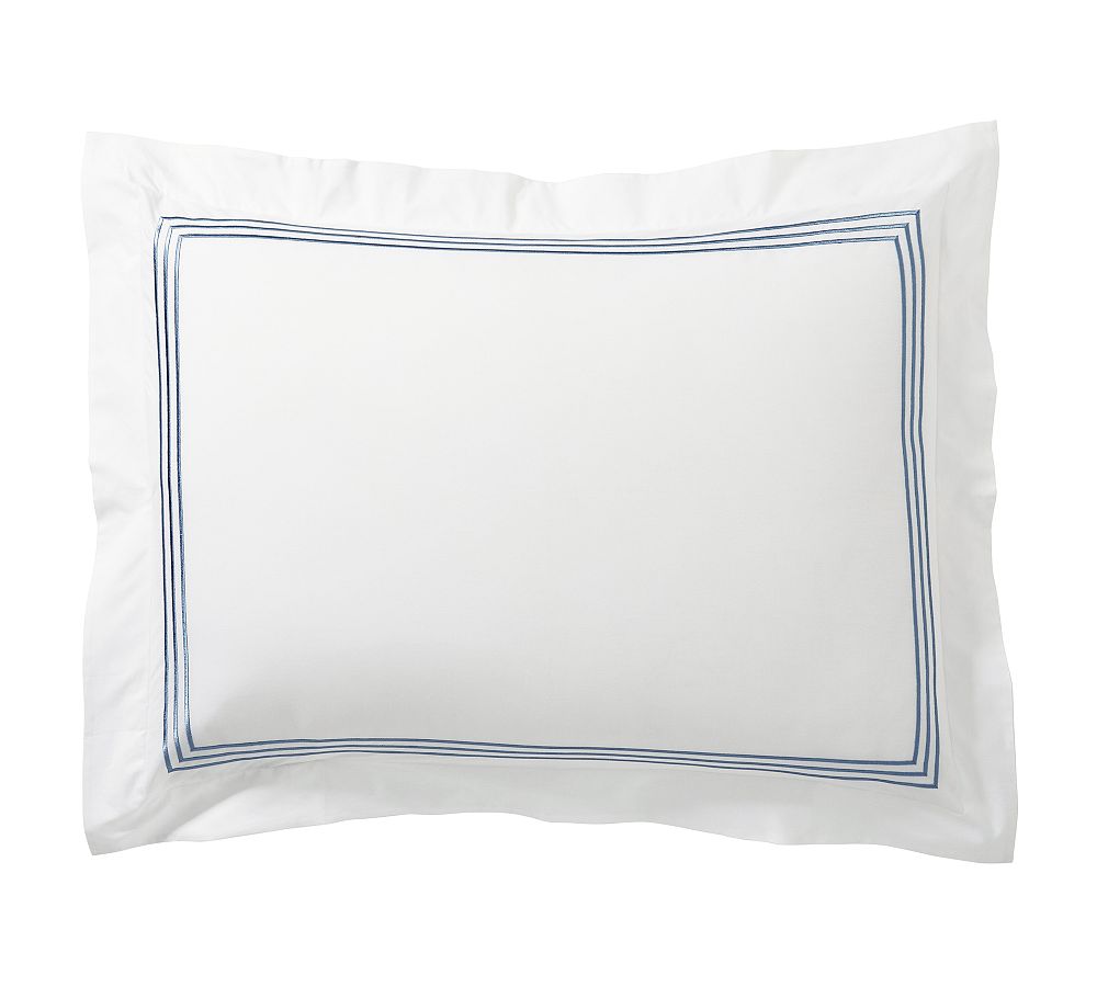 Grand Organic Percale Duvet Cover - Chambray, Standard, Set of 2