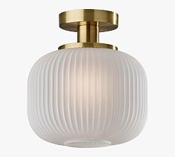 Nausica Frosted Glass Flush Mount (10'')