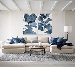 Blue Sea Oats Unframed Canvas