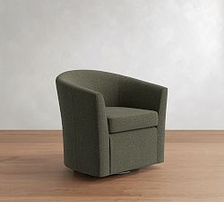 Open Box: Hyde Swivel Chair - Performance Slub Weave Moss