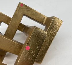 Open Box: Celeste Brass Sculpture - Gold
