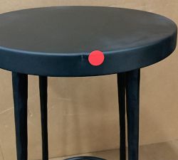 Open Box: Estrada Metal Counter Stool (26") - Hammered Gunmetal