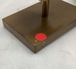 Open Box: Frances Alabaster Double Tube Sconce (22") - Tumbled Brass