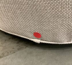 Open Box: Irving Square Arm Swivel Armchair without Nailheads (33") - Performance Chateau Basketweave Oatmeal