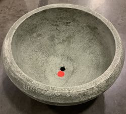 Open Box: Ludlow Bowl Planter (22"D x 11"H) - Alpine Stone