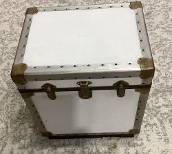 Open Box: Ludlow Rectangular Trunk End Table (18.5") - White