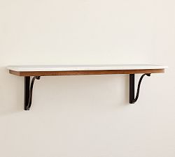 Open Box: Scarlett Floating Cubby (36") - Brogan Brown, Marble