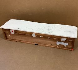 Open Box: Scarlett Floating Cubby (36") - Brogan Brown, Marble