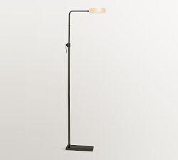 Open Box: Sherman Alabaster Adjustable Task Floor Lamp (53") - Bronze