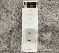 Open Box: Stella Standing Jewelry Organizer - Dutch White