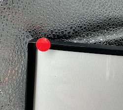 Open Box: Stowe Modern Metal Frame, 25" x 25" (8"x10" Opening) - Black