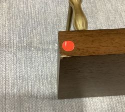 Open Box: Summerville Reversible Rail Ledge (60") - Antique Brown/Brass