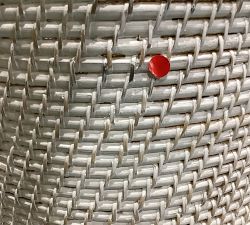 Open Box: Tava Handwoven Rattan Divided Hamper - White