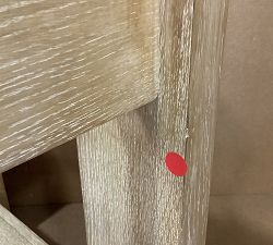 Open Box: Travertine Square Side Table (21") - Fog