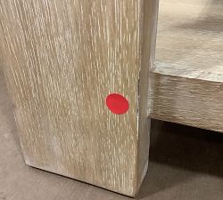 Open Box: Travertine Square Side Table (21") - Fog
