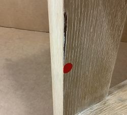 Open Box: Travertine Square Side Table (21") - Fog