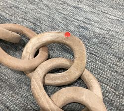 Open Box: Wooden Chain Wall Art - White Wash