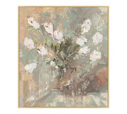 Blooming Motion Framed Canvas Print