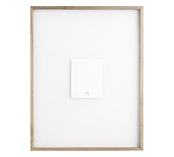 Open Box: Floating Wood Gallery Frame, 28"W x 36"L (29"W x 37"L Overall) - Graywash