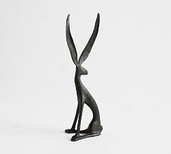 Open Box: Sculpted Bunny, Large (16.5"H) - Bronze