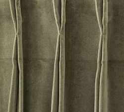 Velvet Twill Pinch Pleat Curtain