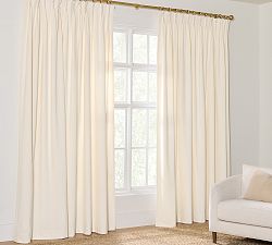 Velvet Twill Pinch Pleat Curtain