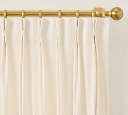 Velvet Twill Pinch Pleat Curtain