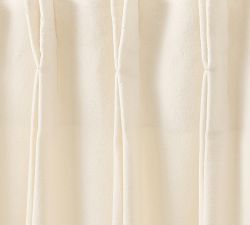 Velvet Twill Pinch Pleat Curtain