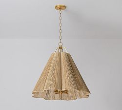 Kylie Abaca Rope Pendant (18"-27.5")