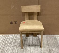 Open Box: Aldon Leather Dining Chair - Keystone Leather Sandstone, Maize
