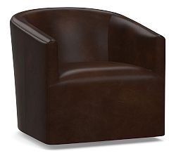 Open Box: Baldwin Leather Swivel Chair - Legacy Tobacco