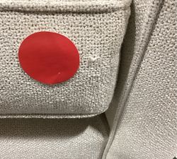 Open Box: Buchanan Square Arm Chair and a Half - Performance Boucle Oatmeal