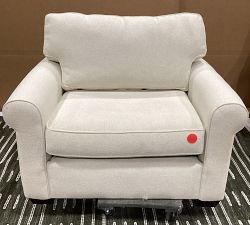 Open Box: Buchanan Square Arm Chair and a Half - Performance Boucle Oatmeal