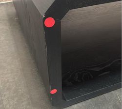 Open Box: Camden Rectangular Coffee Table (55") - Black Ash