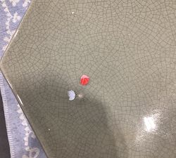 Open Box: Croft Ceramic Outdoor Side Table, Small (16"H) - Sage