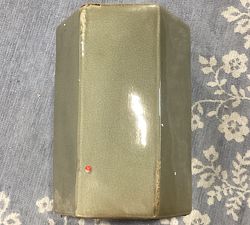 Open Box: Croft Ceramic Outdoor Side Table, Small (16"H) - Sage