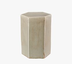 Open Box: Croft Ceramic Outdoor Side Table, Small (16"H) - Sage
