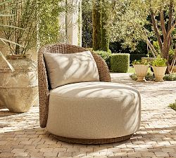 Sherry Outdoor Woven Swivel Chair