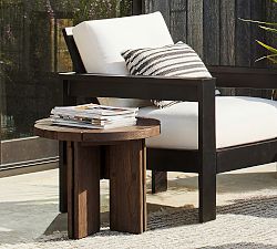 Enid Teak Round Outdoor Accent Table (22")