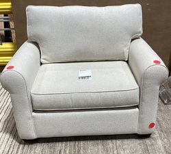 Open Box: Buchanan Square Arm Chair and a Half - Performance Boucle Oatmeal